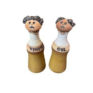 Art Pottery Oil and Vinegar Set